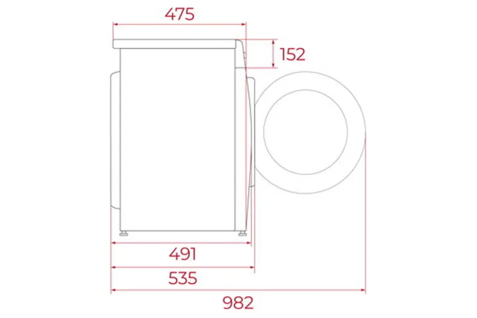 Пералня Teka WMK 40840 WH, 1400 обр/мин, 8 кг