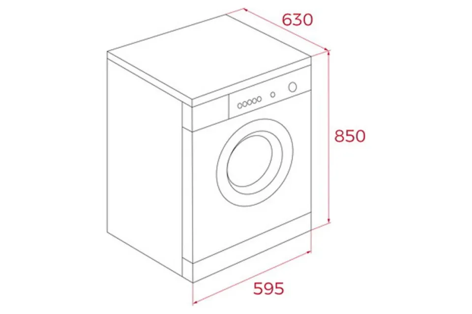 Комбинирана пералня със сушилня Teka WDK 81050 WH, 1500 обр/мин, 10/7 кг
