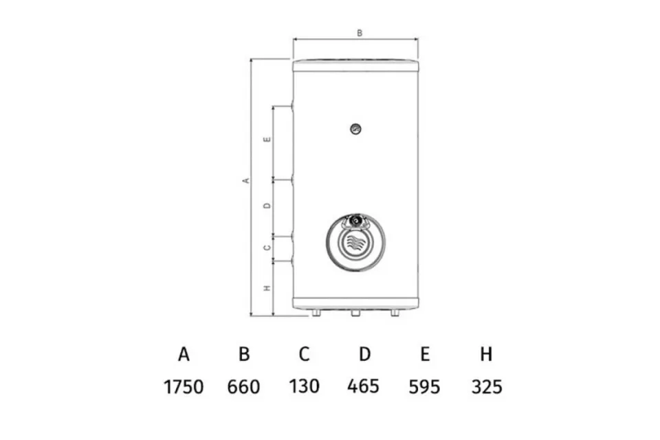Стоящ бойлер Tedan Standard Pro Inox 280л, 6kW - неръждаем
