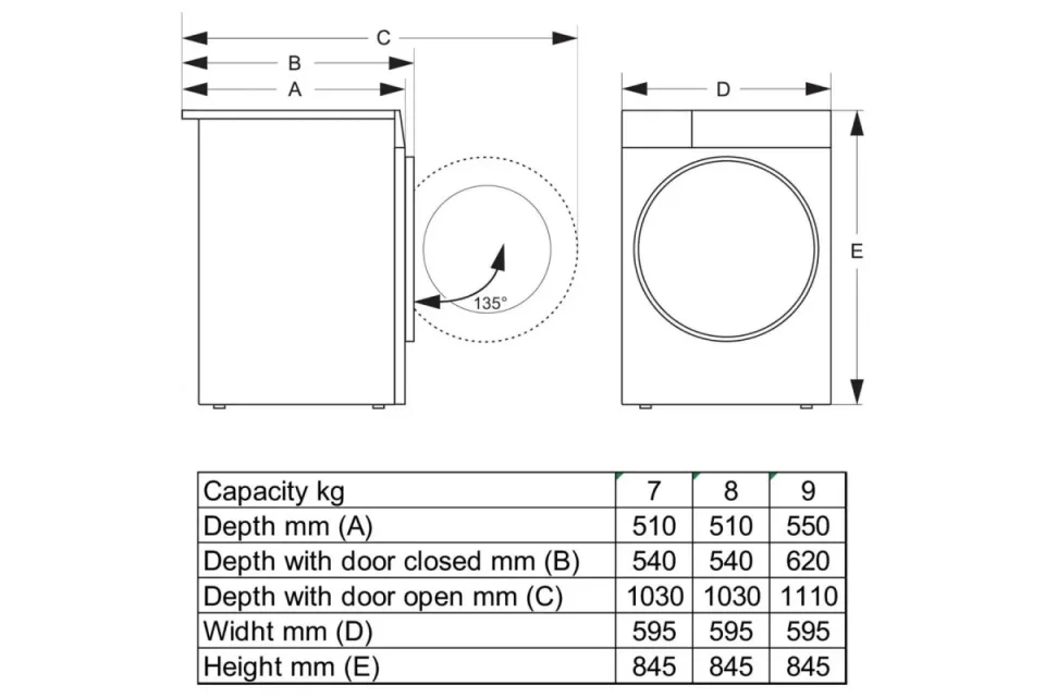 Сушилня с термопомпа Gorenje DG2P9D, 9 кг