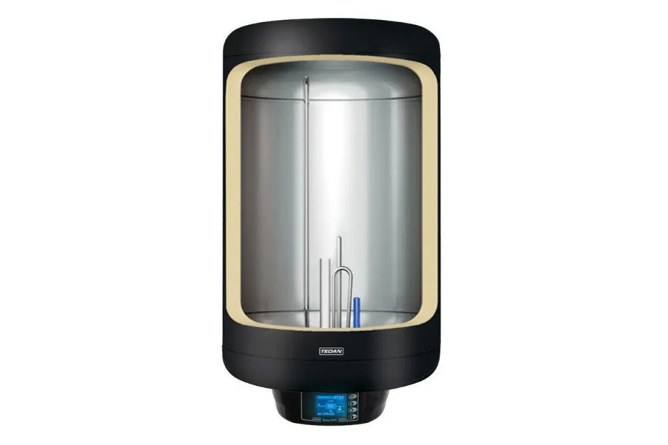 Вертикален бойлер Tedan Sirius inox WiFi 80 Black 2kW - неръждаем