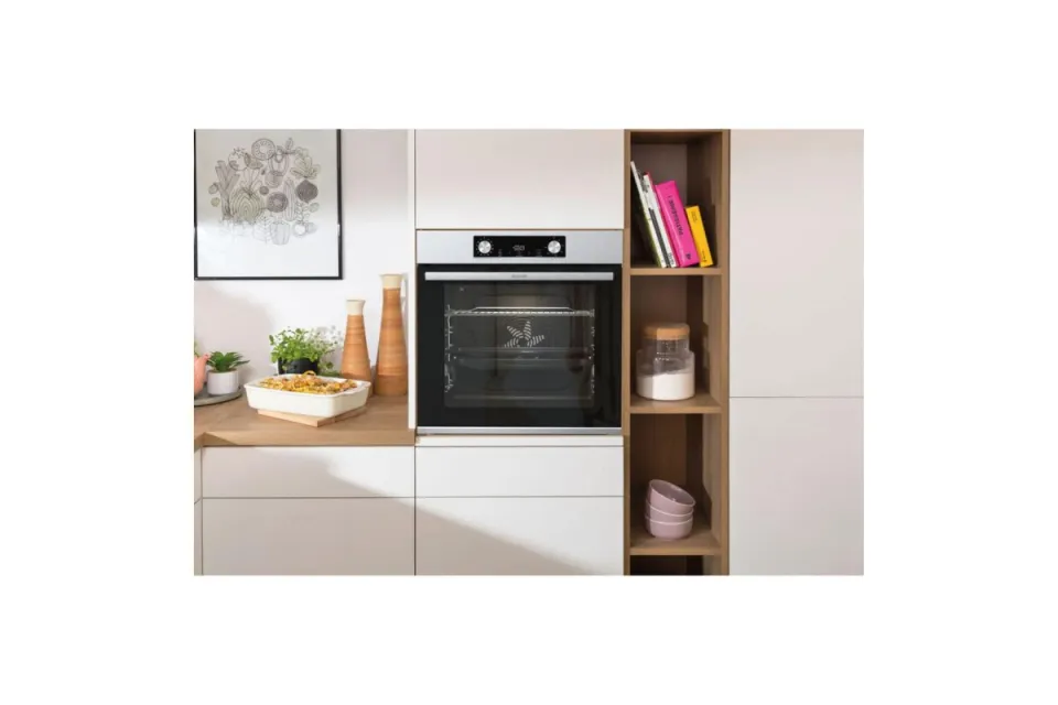 Фурна за вграждане Gorenje BPS6737E14X Пиролиза, 77 л, Клас A+