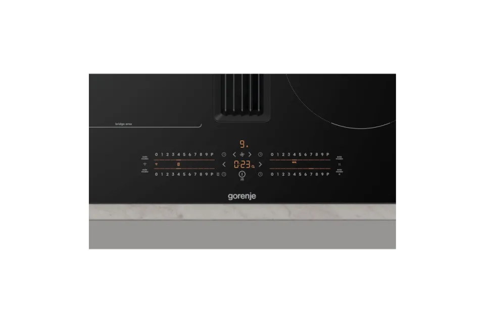 Индукционен плот с вградена вентилация Gorenje GEH6432BSCWF, 60 см