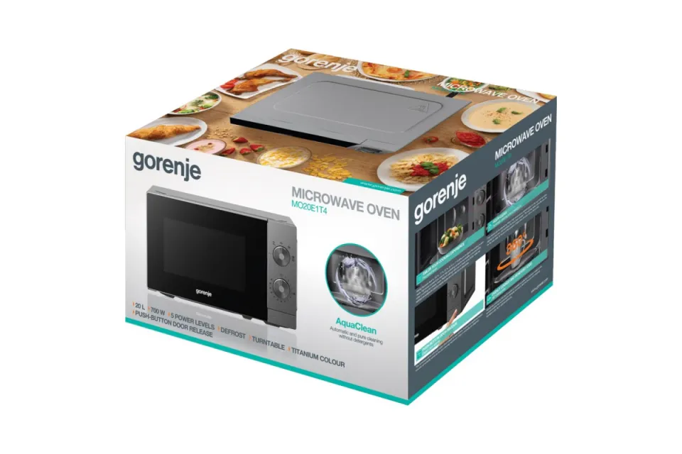 Микровълнова фурна Gorenje MO20E1T4, 20 л, 700 W