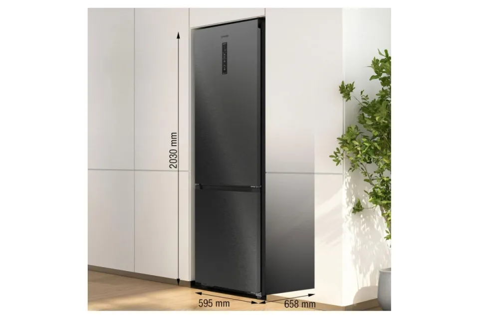Комбиниран хладилник с фризер Gorenje NRB620C61BX4WFE WiFi Total NoFrost, 203 см