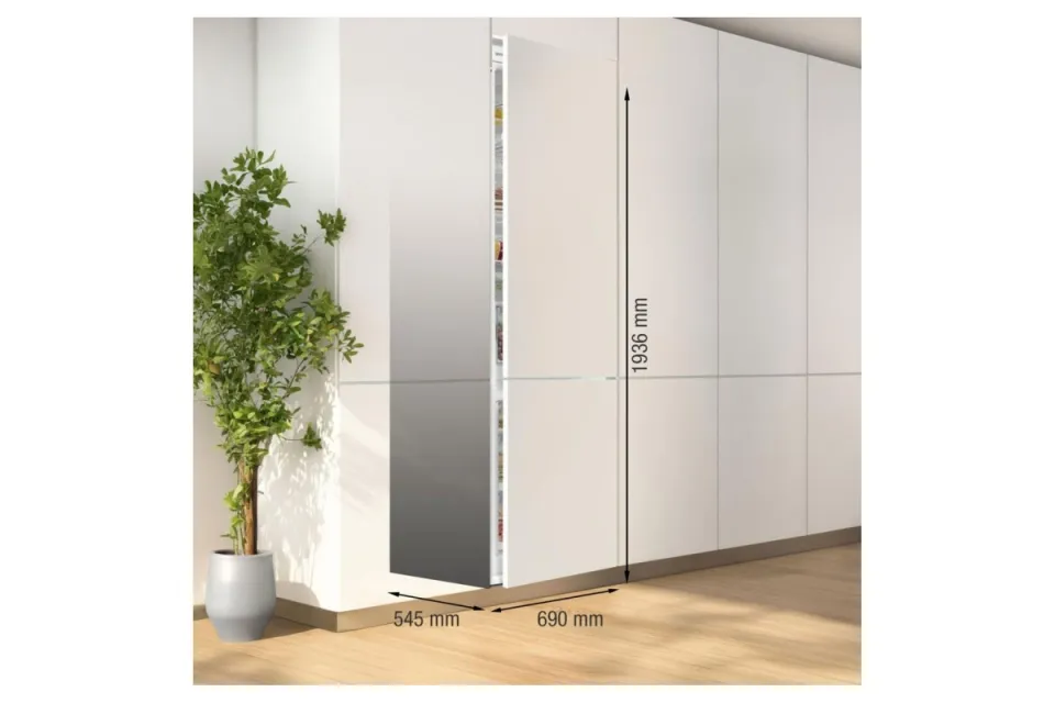 Комбиниран хладилник с фризер Gorenje NRKI619D61WFE, 194 см.