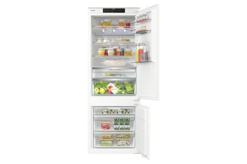 Комбиниран хладилник с фризер Gorenje NRKI619D61WFE, 194 см.