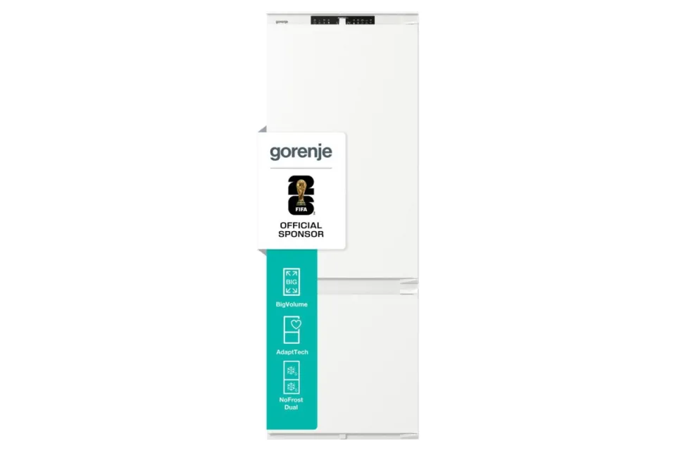 Комбиниран хладилник с фризер Gorenje NRKI619D61WFE, 194 см.