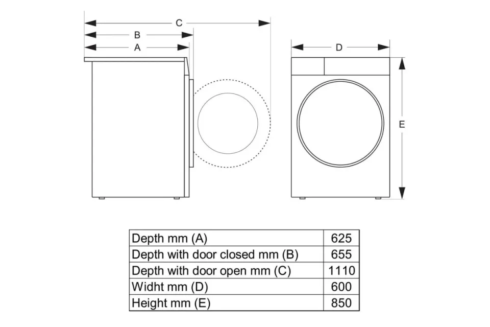 Сушилня с термопомпа Gorenje DG81DPT, 10 кг