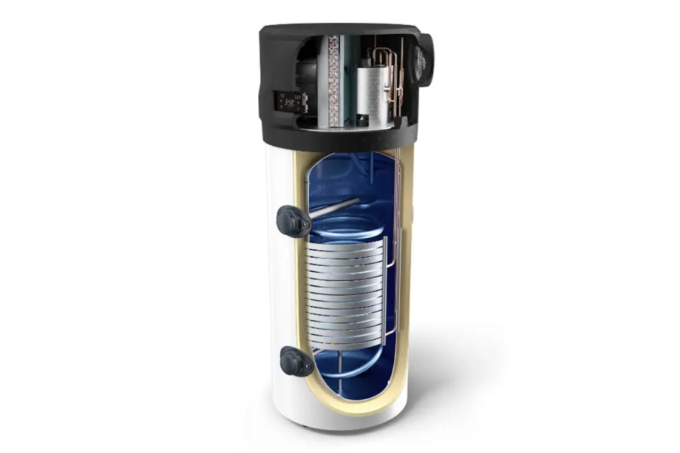 Термодинамичен бойлер Tesy AquaThermica Pro HPWH 4.11 FS200 U 02 S със серпентина