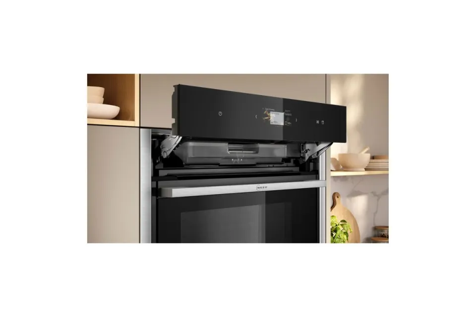 Фурна за вграждане Neff B64FS31N0 Серия N90 Slide &amp; Hide, Пара, 71 л, Клас A+