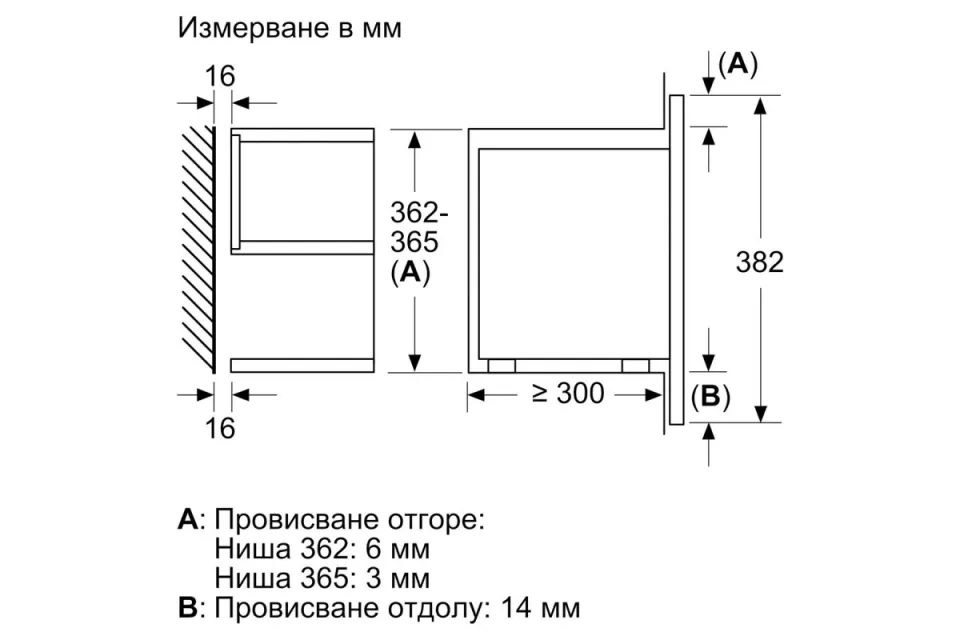 Микровълнова фурна за вграждане Bosch BER7321B1 Серия 8, 21 л.
