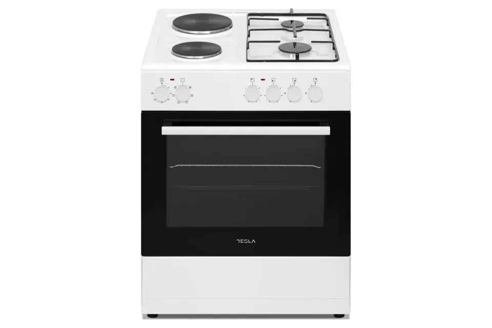 Комбинирана готварска печка Tesla CM6220SW, 60 см
