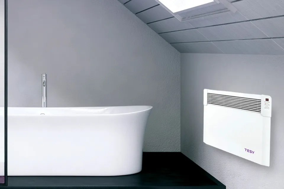 Конвектор TESY CN 04 250 EIS CLOUD W, 2500W, Електронен термостат