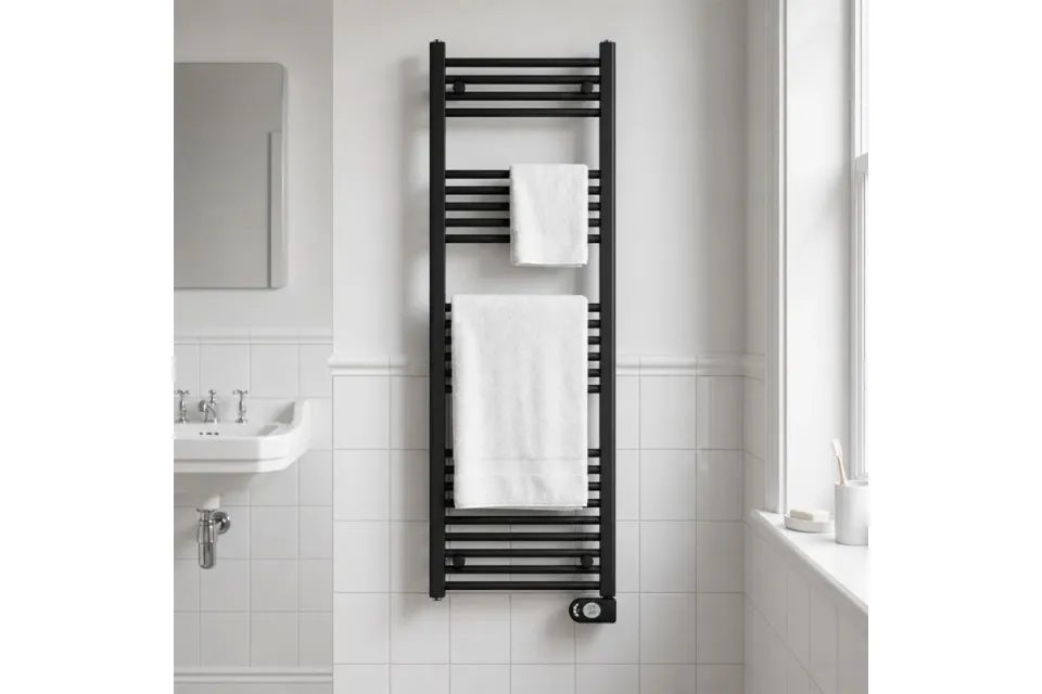 Електрическа лира за баня Adax Comfort 600W black