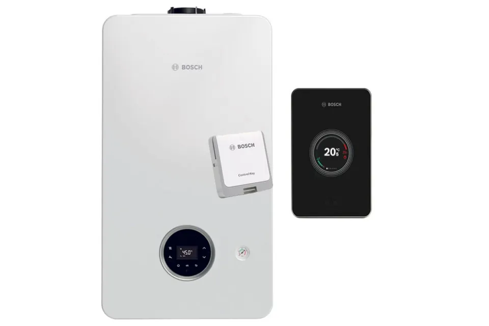 Газов котел Bosch Condens GC2300i W 24/30 C 23, димоотвод, WiFi CT200B + RF Key (безжично свързване), 24/29 kW, двуконтурен
