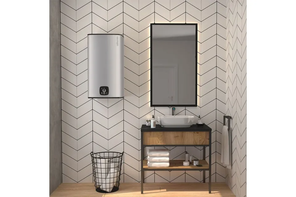 Вертикален бойлер Atlantic Steatite Cube WiFi 100 Silver