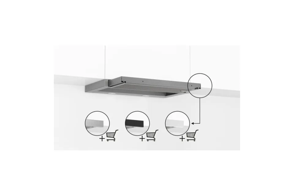 Телескопичен аспиратор Bosch DFL064A52 Серия 4, 268 m³/h