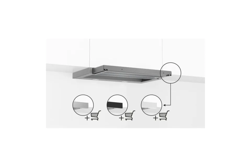 Телескопичен аспиратор Bosch DFR067A52 Серия 4, 399 m³/h