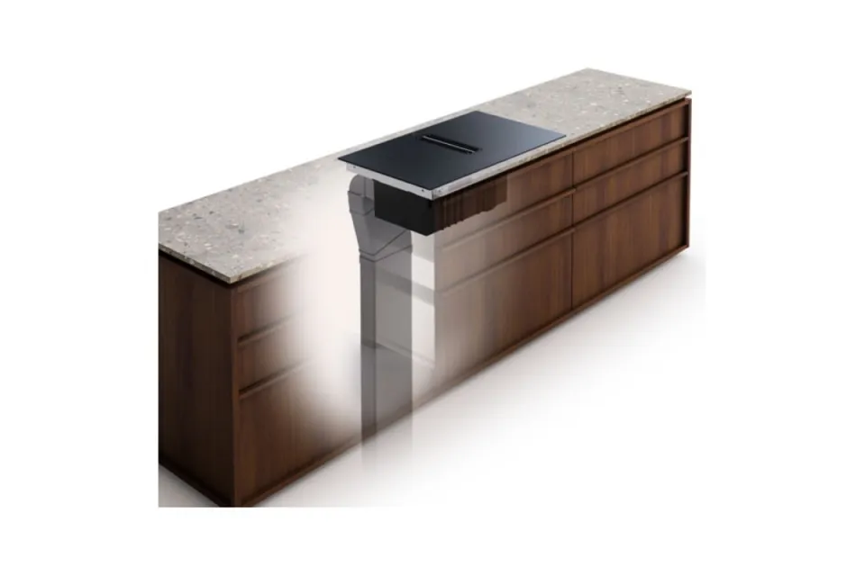 Индукционен плот с вградена вентилация Electrolux ECC83410CK Серия 600 Bridge, 80 см