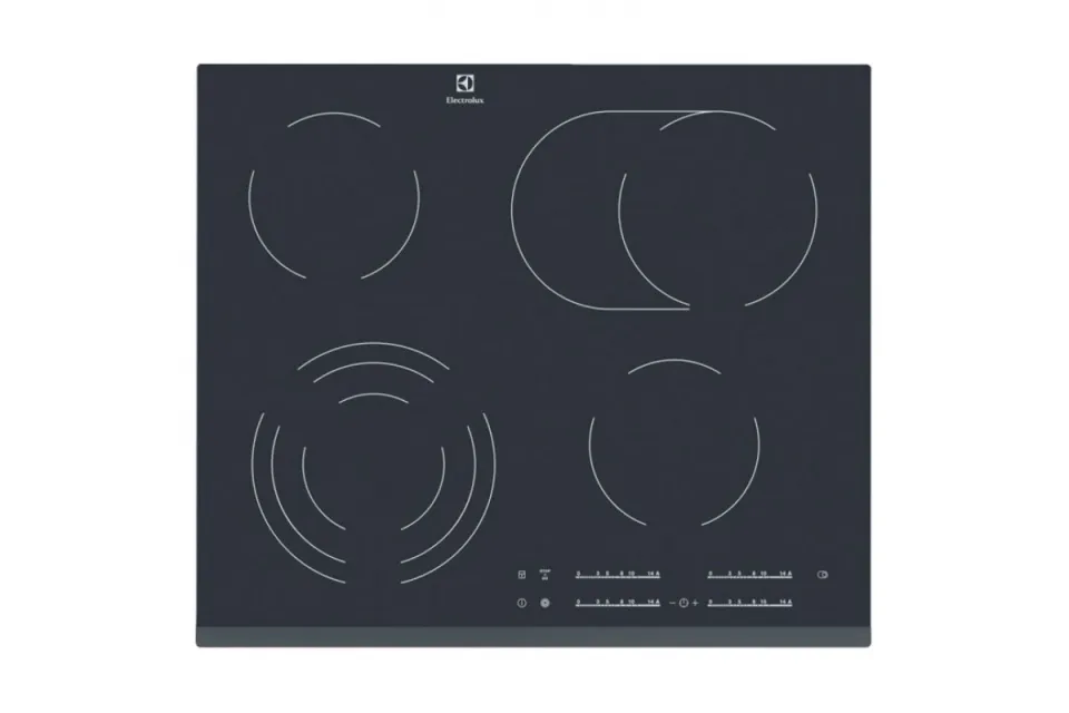 Стъклокерамичен плот за вграждане Electrolux EHF6547FXK, 60 см