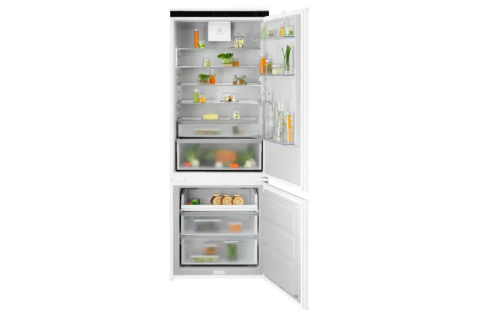 Комбиниран хладилник с фризер за вграждане Electrolux ENA7TE75S Серия 700 NoFrost, 188 см