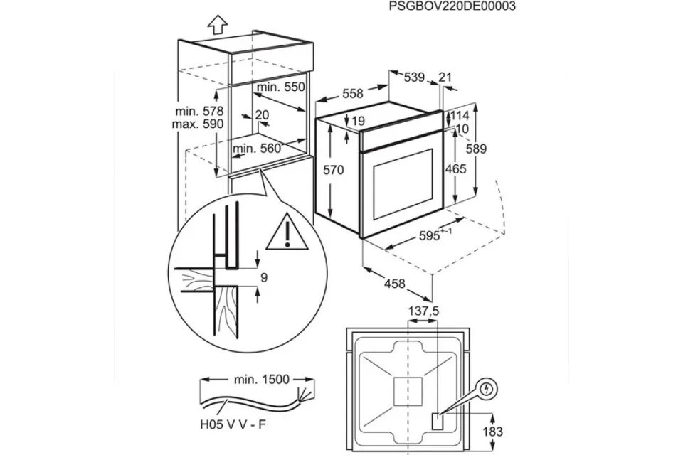 Фурна за вграждане Electrolux EOF4P56X Серия 600 SurroundCook®, Пиролиза, 72 л, Клас А+