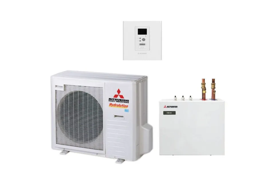 Термопомпа Mitsubishi Heavy Hydrolution HSB100-W/FDCW71VNX-W, 8 kW, отопление, охлаждане и БГВ