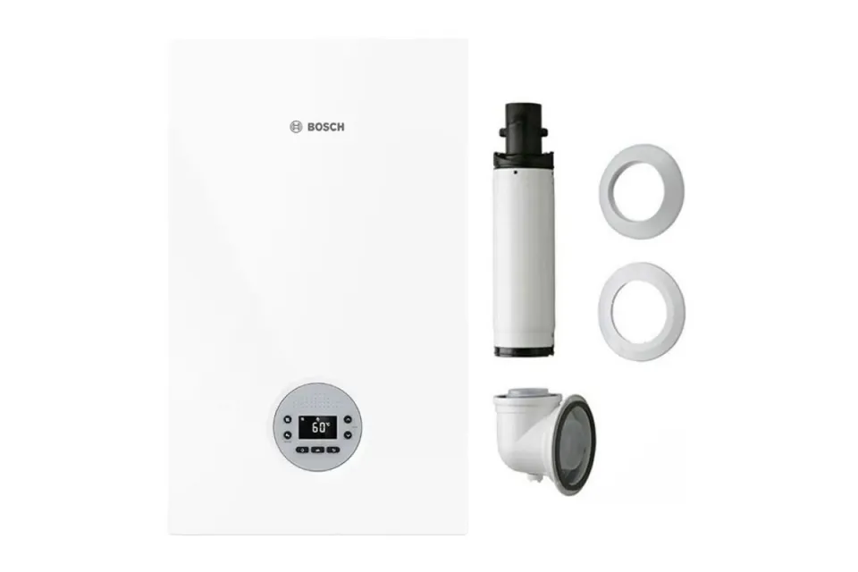 Газов котел Bosch Condens GC1200 W 24 C 23 + димоотвод, 24/24 kW, двуконтурен