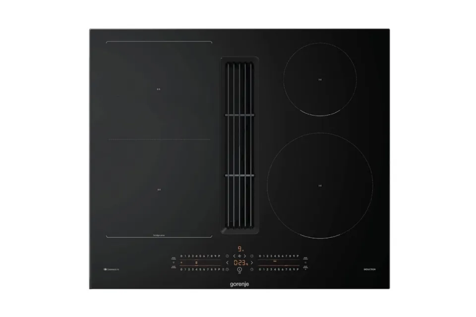 Индукционен плот с вградена вентилация Gorenje GEH6432BSCWF, 60 см
