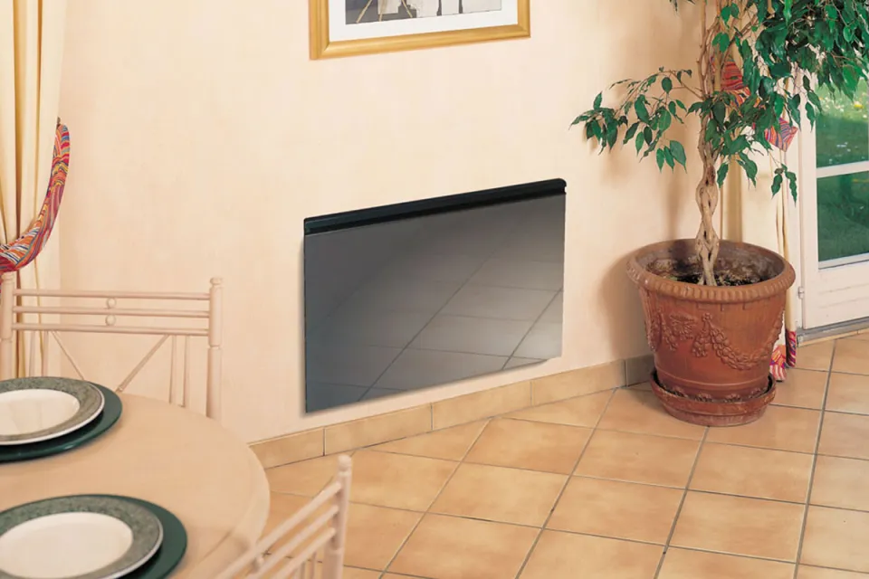 Стъклен лъчист конвектор Airelec Glassance Smart Ecocontrol 2000W, Електронен термостат