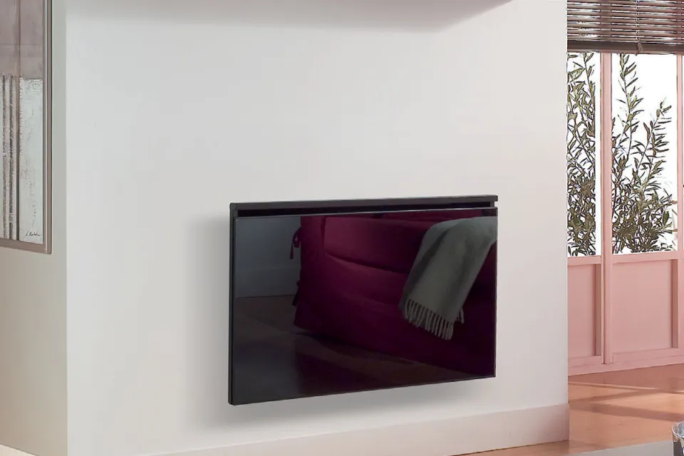 Стъклен лъчист конвектор Airelec Glassance Smart Ecocontrol 2000W, Електронен термостат