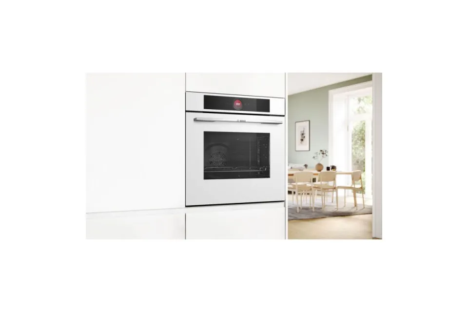 Фурна за вграждане Bosch HBG7741W1 Серия 8, Пиролиза, 71 л, Клас А+