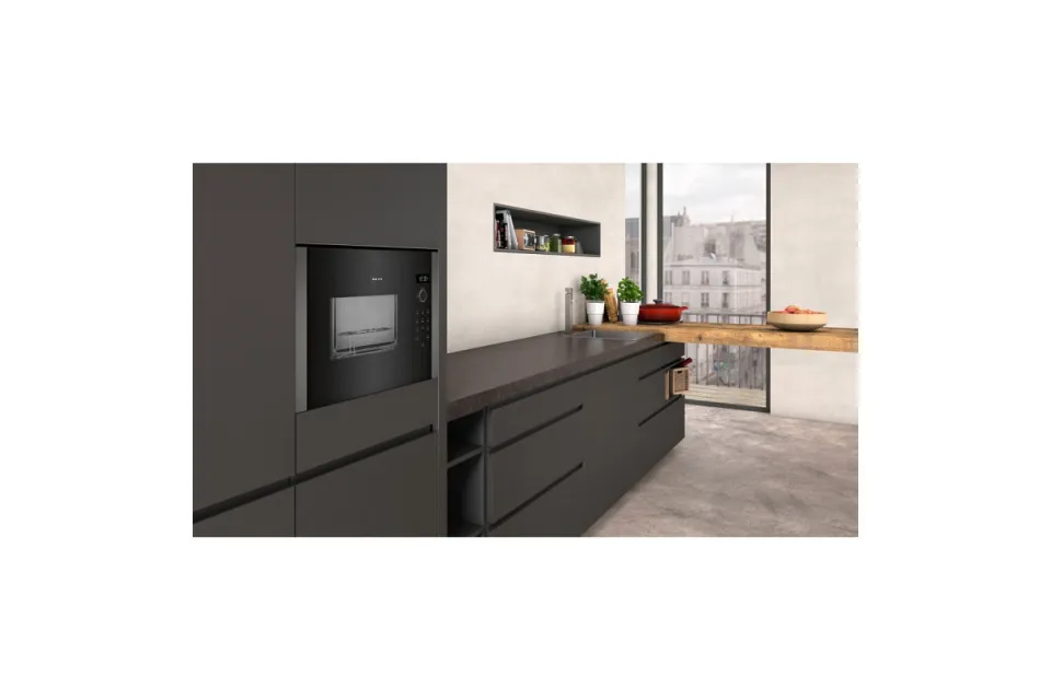 Микровълнова фурна за вграждане Neff HLAGD53G0 Серия N50 Graphite Grey, 25 л, 900 W