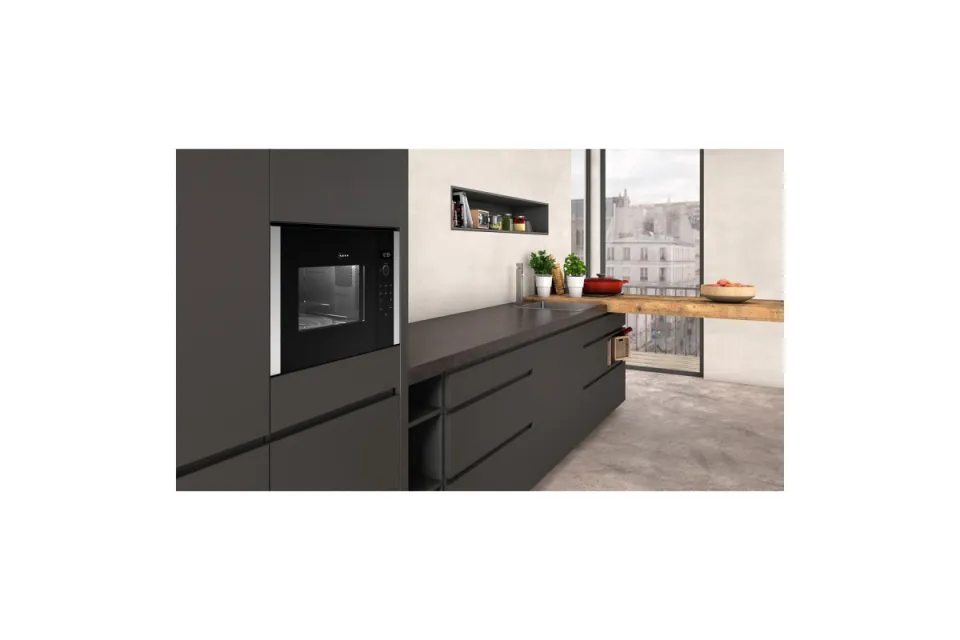 Микровълнова фурна за вграждане Neff HLAWD53N1F Серия N50, 25 л, 900 W