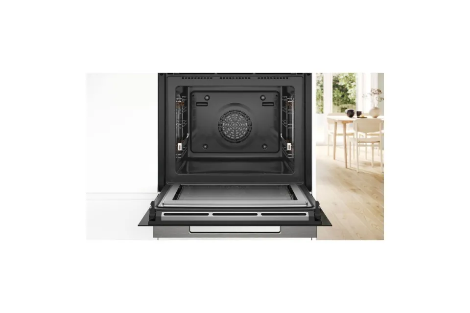 Фурна за вграждане с микровълни Bosch HMG778NB1 Серия 8, Пиролиза, 67 л