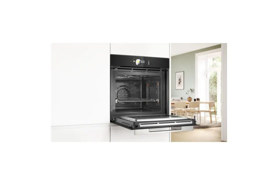 Фурна за вграждане с микровълни Bosch HMG778NB1 Серия 8, Пиролиза, 67 л
