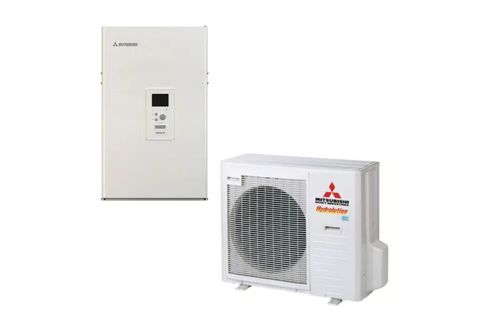 Термопомпа Mitsubishi Heavy Hydrolution HMS100-W/FDCW71VNX-W, 8 kW, отопление, охлаждане и БГВ