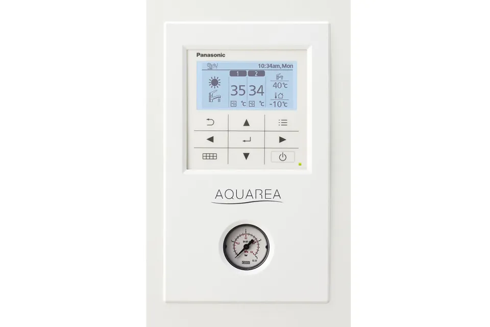 Термопомпа Panasonic Aquarea WH-SDC12H6E5/WH-UD12HE5, 12 kW, отопление, охлаждане и БГВ