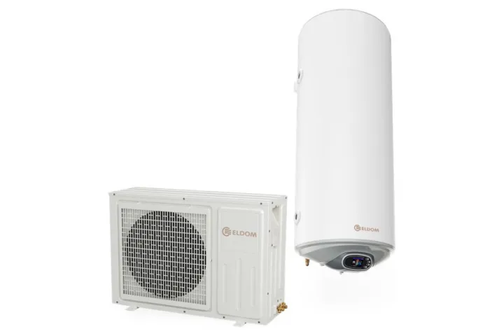 Термопомпен бойлер Eldom HPWH120IS 120 л със соларна серпентина - неръждаем