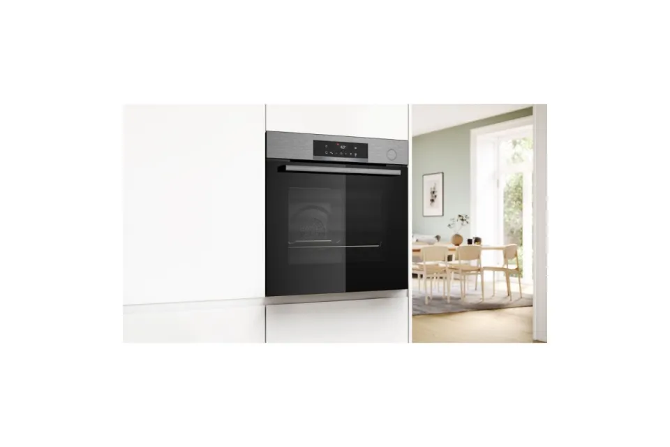 Фурна за вграждане Bosch HRG572ES3 Серия 4, Пиролиза, Пара, 71 л, Клас А+