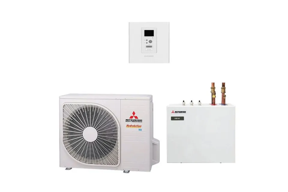 Термопомпа Mitsubishi Heavy Hydrolution HSB60-W/FDCW60VNX-W, 6 kW, отопление, охлаждане и БГВ