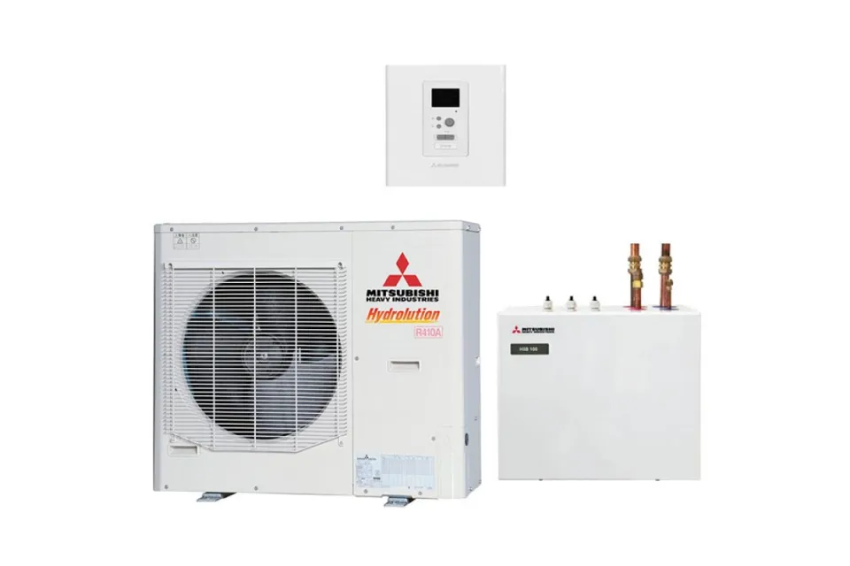 Термопомпа Mitsubishi Heavy Hydrolution HSB100-W/FDCW100VNX-A, 10 kW, отопление, охлаждане и БГВ
