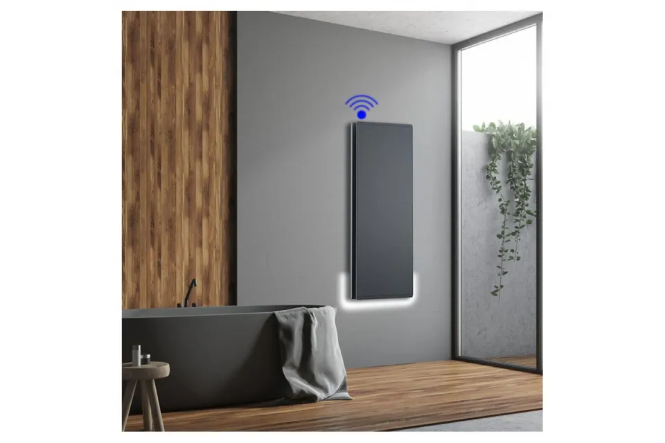 Електрически отоплител за баня Tedan Icon Gray Wi Fi 1500W