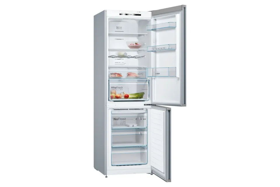 Комбиниран хладилник с фризер Bosch KGN36VLED No Frost Серия 4, 186 см
