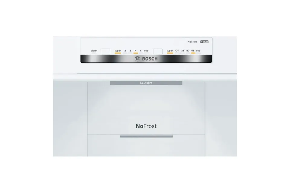 Комбиниран хладилник с фризер Bosch KGN36VLED No Frost Серия 4, 186 см