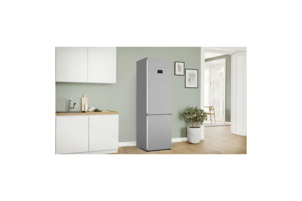Комбиниран хладилник с фризер Bosch KGN397LDF No Frost Серия 4, 203 см