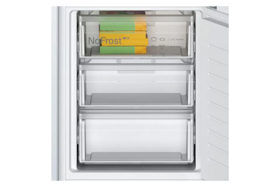 Комбиниран хладилник с фризер за вграждане Bosch KIN86VFE0 NoFrost Серия 4, 177 см