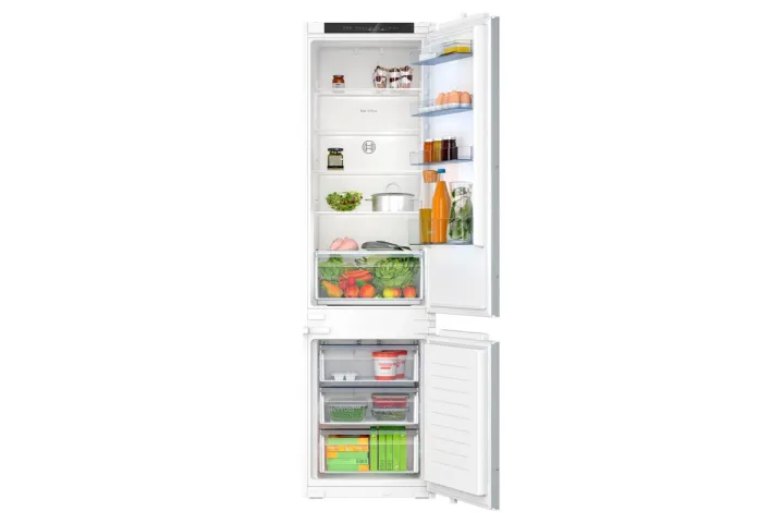 Комбиниран хладилник с фризер за вграждане Bosch KIN96NSE0 Sliding hinge, NoFrost, Серия 2, 193 см