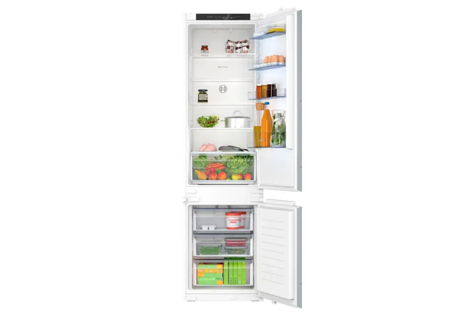Комбиниран хладилник с фризер за вграждане Bosch KIN96NSE0 Sliding hinge, NoFrost, Серия 2, 193 см